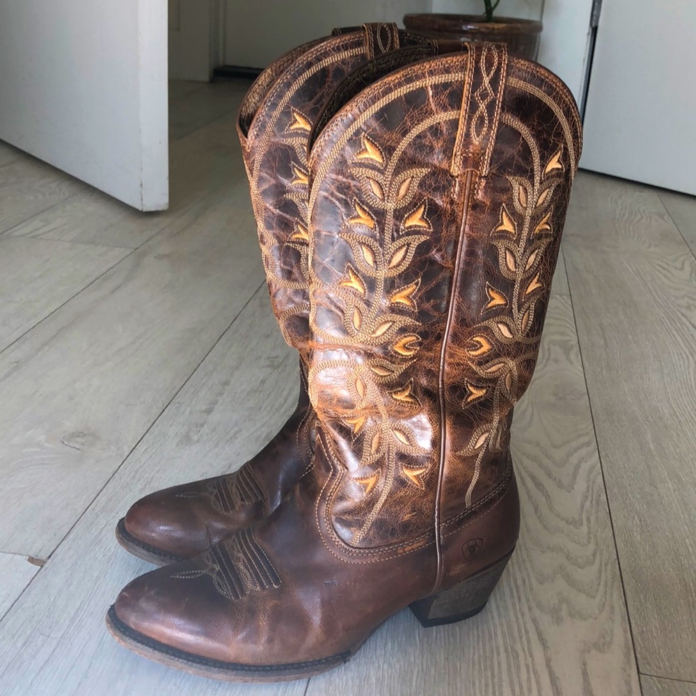 Ariat Desert Holly Pearl Brown Cowboy Boot 7.5